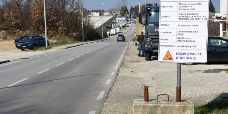 Čitluk: Počeli radovi na izgradnji raskrižja Kaktus