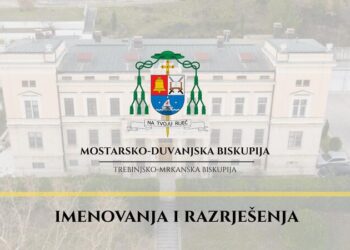 Imenovanja i razrješenja u Mostarsko-duvanjskoj i Trebinjsko-mrkanskoj biskupiji